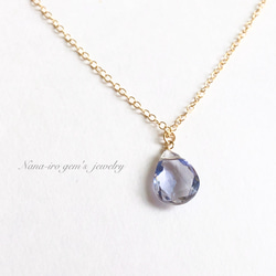 14kgf iolite necklace 4枚目の画像