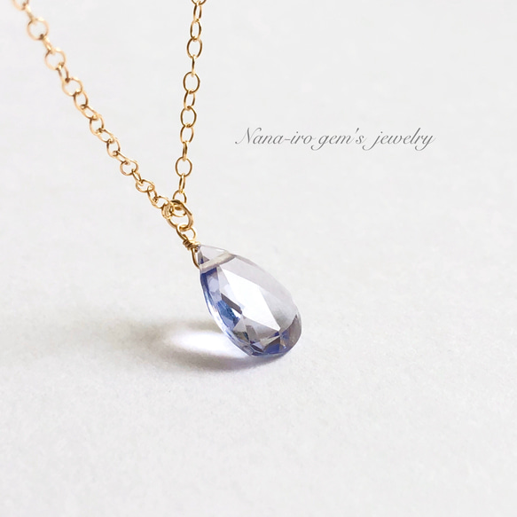 14kgf iolite necklace 6枚目の画像