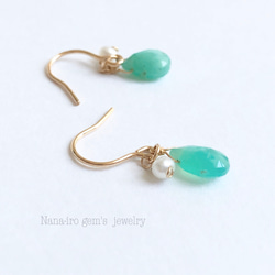 14kgf chrysoprase pierce 6枚目の画像