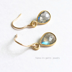 14kgf  labradorite pierce 3枚目の画像