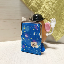 リール付きカードホルダー♡星屑 1枚目の画像