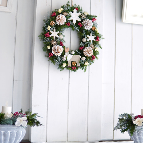 クリスマスリース  【リースサイズ：約Φ30㎝】 クリスマスリース 【リースサイズ：約Φ30㎝】