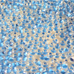 10g 2mm透明孔淺藍色捷克種子珠 第2張的照片