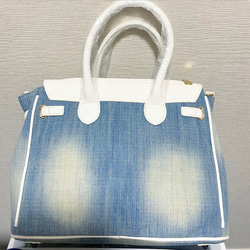 Jewel bag スワロフスキー装飾 デニムbag 2枚目の画像