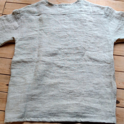 メンズ　オーガニックヘンプHemp100%ダブルガーゼTシャツ　胸ポケット付き 3枚目の画像