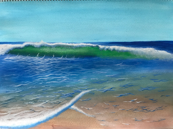 海 絵画 シシオドリ 通販 4633397｜Creema(クリーマ)