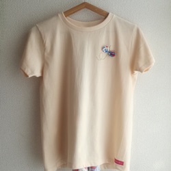 ゆったり☆後ろが主役のTシャツ（ナチュラル） 3枚目の画像