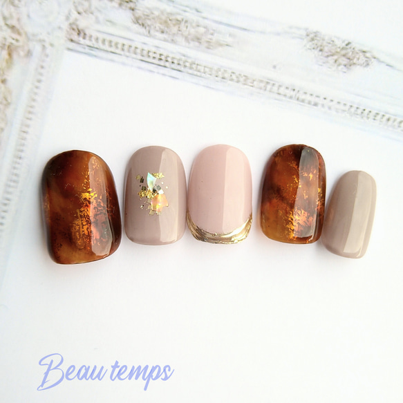 べっ甲ネイル ネイルチップ（つけ爪） Beau temps 通販 12666344