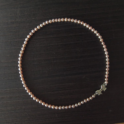 クラシックピンク淡水真珠ネックレス 2枚目の画像