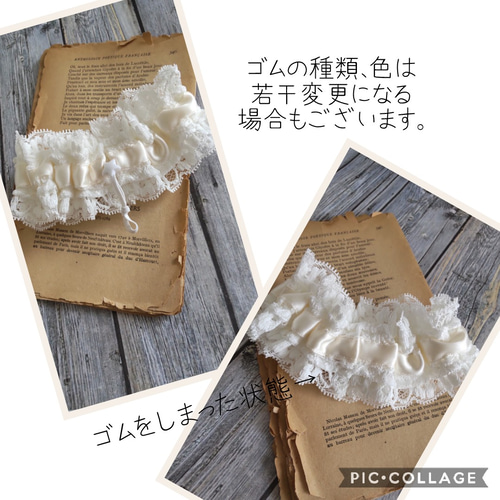 幅広シュシュ、レースフラワー(グレー)わんちゃん猫ちゃん用 a89b9b43730c8666e2e7b9f3a03434