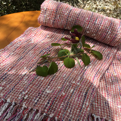 手紡ぎ和綿糸を使った自然素材のストール 2枚目の画像