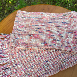 手紡ぎ和綿糸を使った自然素材のストール 3枚目の画像