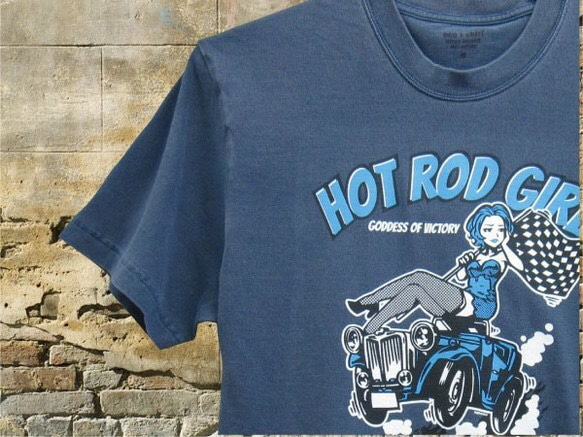 HOT ROD GIRL 【ホット ロッド ガール】 カラー： ストーンウォッシュブルー 1枚目の画像