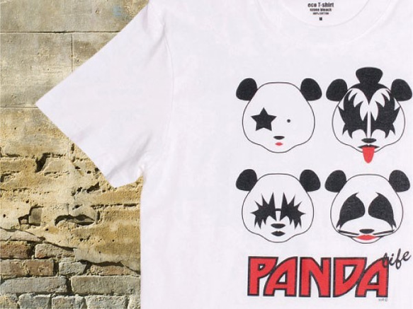 60%OFF （定価：3,500円） PANDA LIFE “KISS” 【パンダライフ “ＫＩＳＳ” 】　 Mサイズ 1枚目の画像