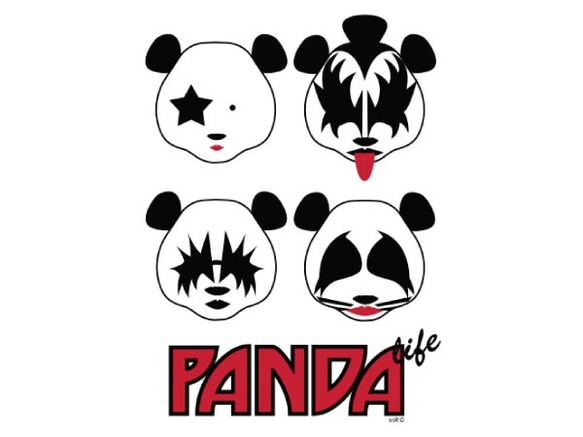 60%OFF （定価：3,500円） PANDA LIFE “KISS” 【パンダライフ “ＫＩＳＳ” 】　 Mサイズ 3枚目の画像