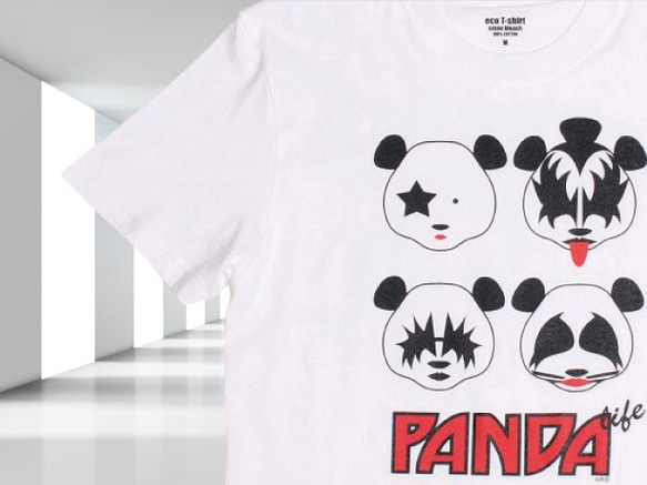 60%OFF （定価：3,500円） PANDA LIFE “KISS” 【パンダライフ “ＫＩＳＳ” 】　 Lサイズ 1枚目の画像