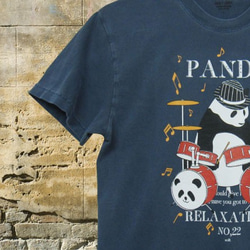 PANDA LIFE Drummer 【パンダライフ ドラマー 】カラー：ストーンウォッシュブルー Mサイズ 1枚目の画像