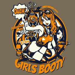 GIRLS BOOTY ROBOT 【ガールズ ブーティー ロボット】  ストーンウォッシュブラウン 3枚目の画像