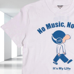 60%OFF （定価：3,500円）  【No Music No Life 】カラー：ホワイト Lサイズ 1枚目の画像