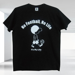 SOLD  60%OFF （定価：3,500円）  【No Football No Life 】ブラック  Sサイズ 2枚目の画像