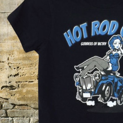 60%OFF  キッズサイズ  HOT ROD GIRL 【ホット ロッド ガール】 ブラック/ブルー 1枚目の画像