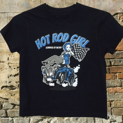 60%OFF  キッズサイズ  HOT ROD GIRL 【ホット ロッド ガール】 ブラック/ブルー 2枚目の画像