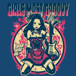 Guitar Girl  【ギター ガール】 カラー： ストーンウォッシュブルー 3枚目の画像