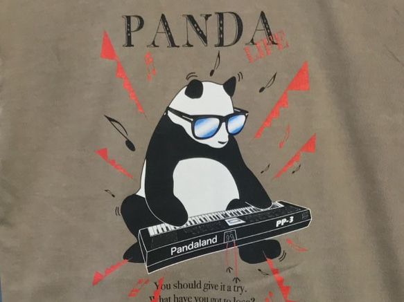 PANDA LIFE Keybord 【パンダライフ キーボード 】カラー：ストーンウォッシュブラウン 3枚目の画像