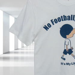 60%OFF （定価：3,500円）  【No Football No Life 】白  Ｍサイズ 1枚目の画像