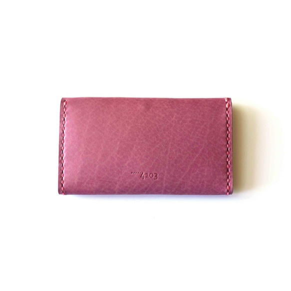 Card Case PURPLE / 牛革カードケース / 名刺入れ 2枚目の画像