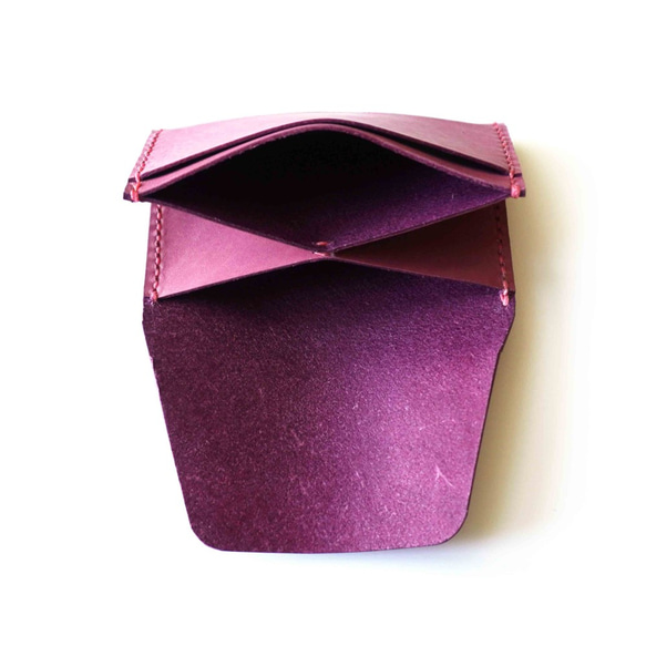 紫色名片盒/牛皮名片盒/名片夾 第3張的照片