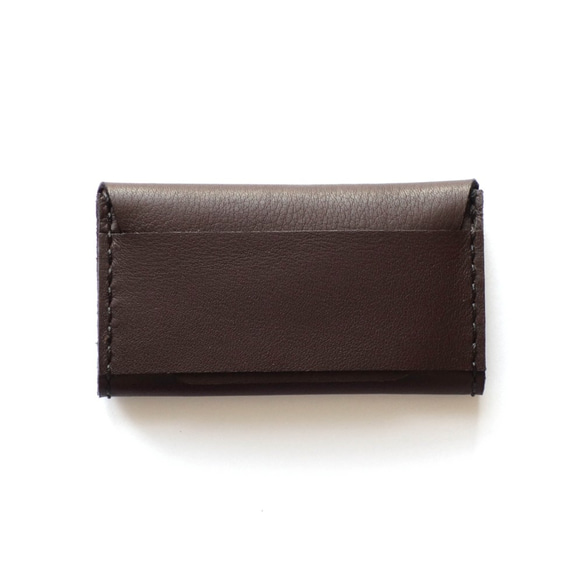 Card Case DARK-BROWN / 牛革カードケース / 名刺入れ 1枚目の画像