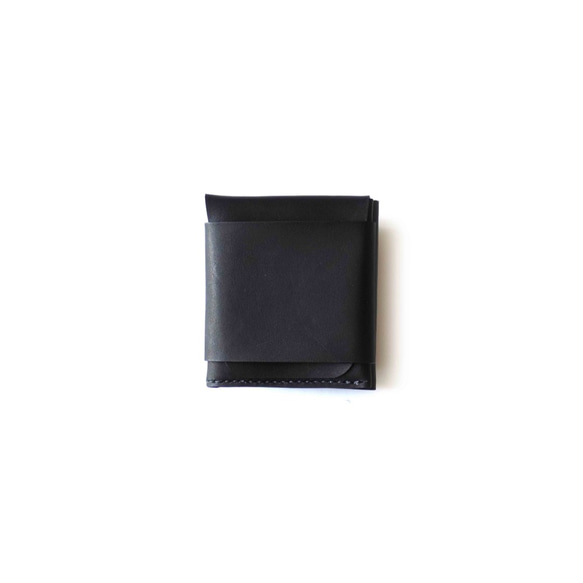 BILLFOLD BLACK /牛皮兩折錢包 第1張的照片