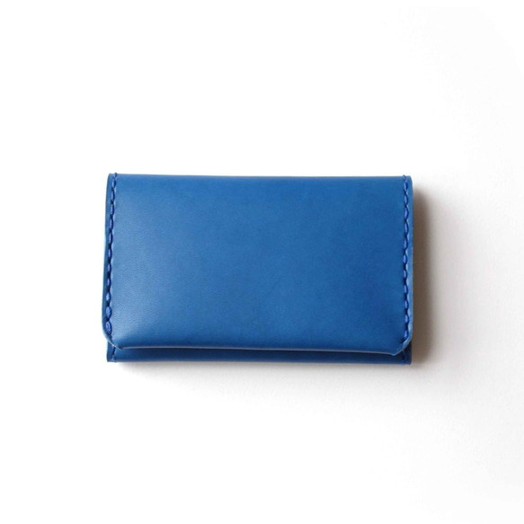 Minimal Wallet BLUE / 牛革ミニマルウォレット 2枚目の画像