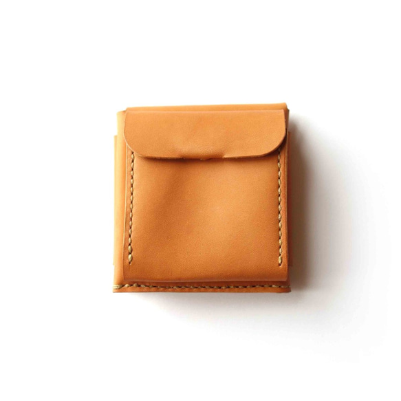 BILLFOLD CAMEL / 牛革二つ折り財布 2枚目の画像