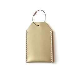 【50%OFF!!】Wire Pass Case pearl beige / 牛革ワイヤーパスケース 1枚目の画像