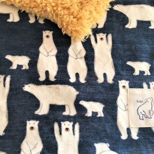 FUWARAシロクマ☆ボアケット☆ハンドメイド