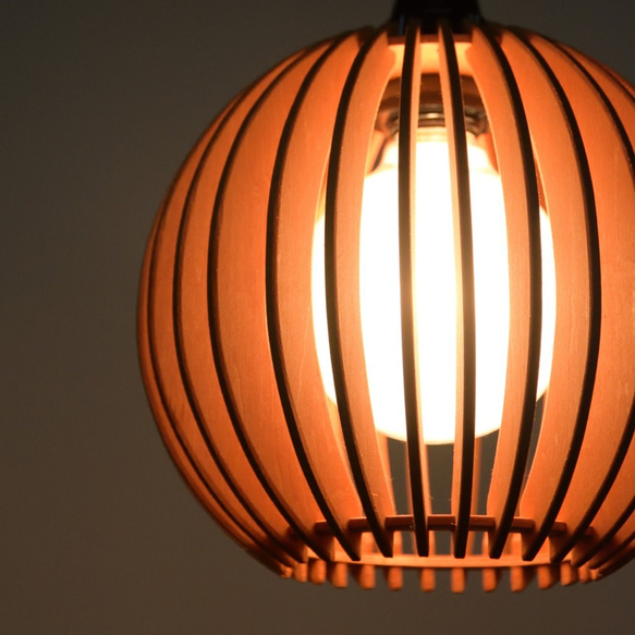カラーオーダーの木製照明　ペンダントライト　NCO　黄｜ナカオランプ｜ 4枚目の画像