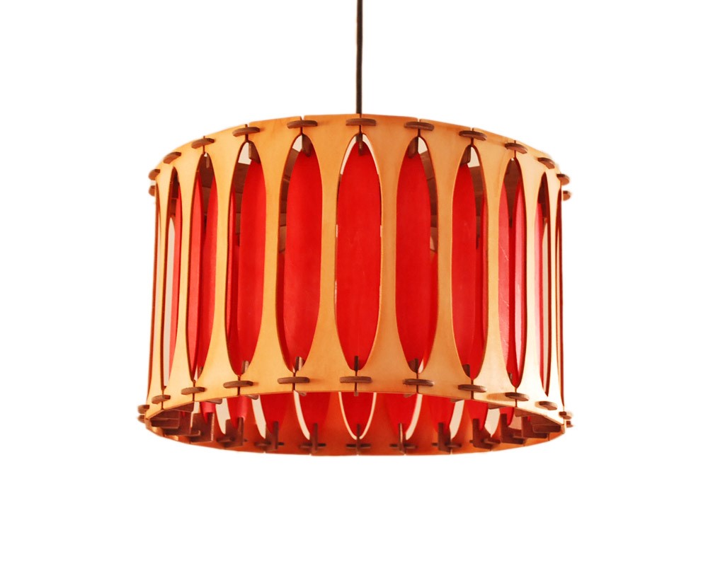 カラーオーダーの木製照明　ペンダントライト　NDF　｜ナカオランプ｜