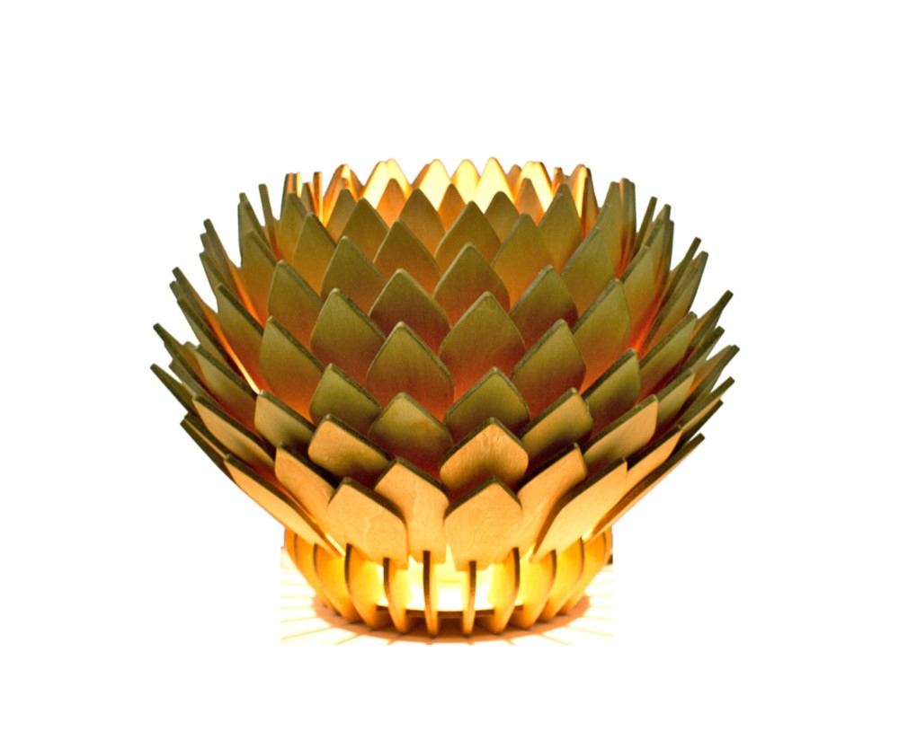 カラーオーダーの木製照明　テーブルスタンドライト　NTL　｜ナカオランプ｜