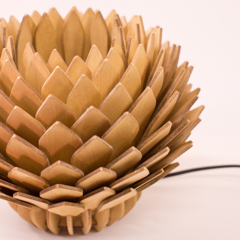 カラーオーダーの木製照明　テーブルスタンドライト　NTL　｜ナカオランプ｜