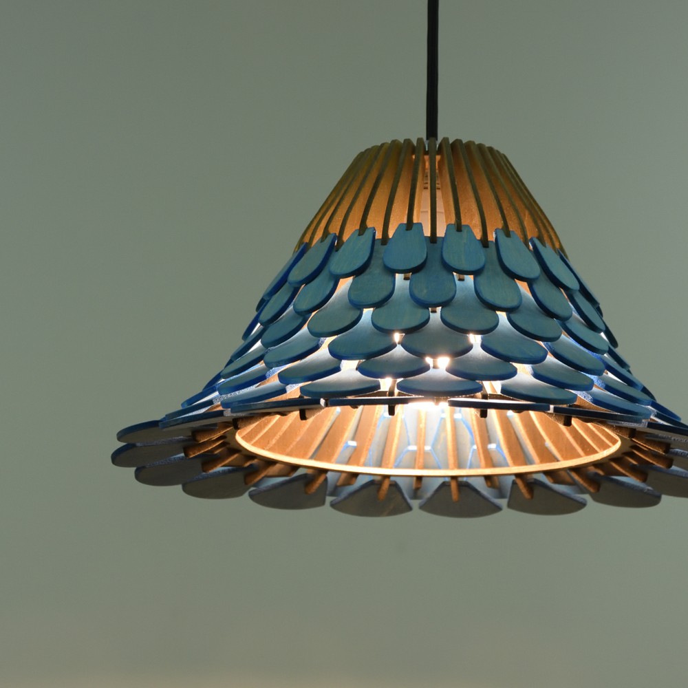 カラーオーダーの木製照明　ペンダントライト　NYU　｜ナカオランプ｜