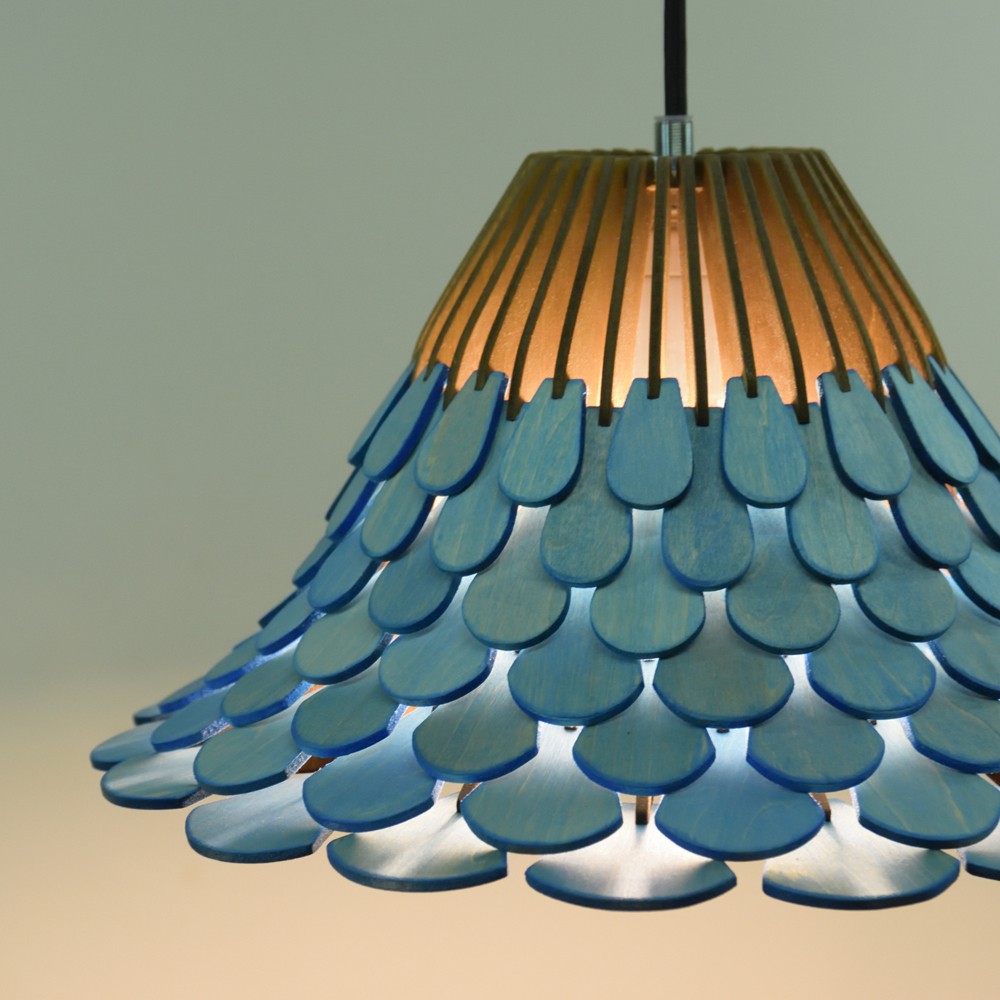 カラーオーダーの木製照明　ペンダントライト　NYU　｜ナカオランプ｜