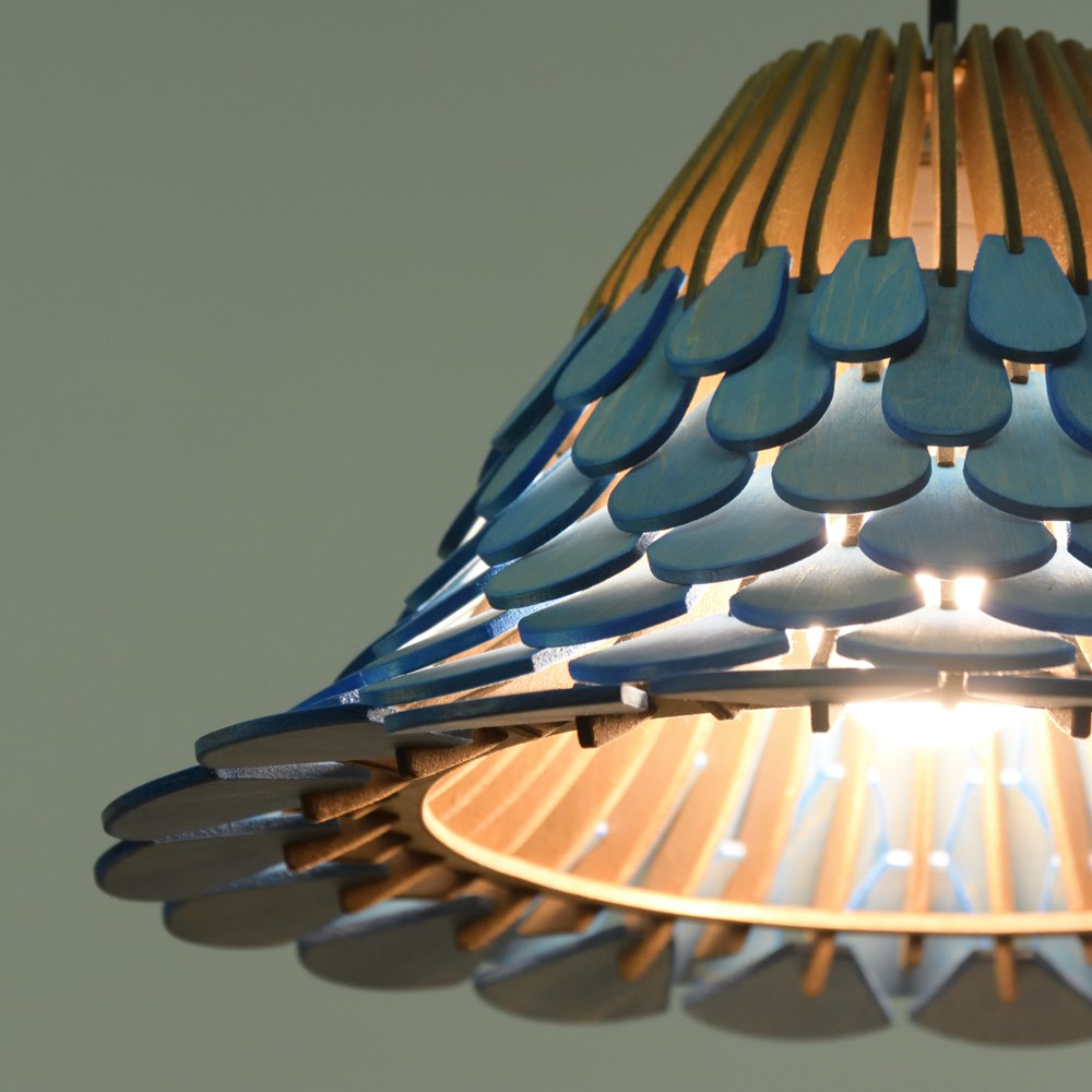 カラーオーダーの木製照明　ペンダントライト　NYU　｜ナカオランプ｜