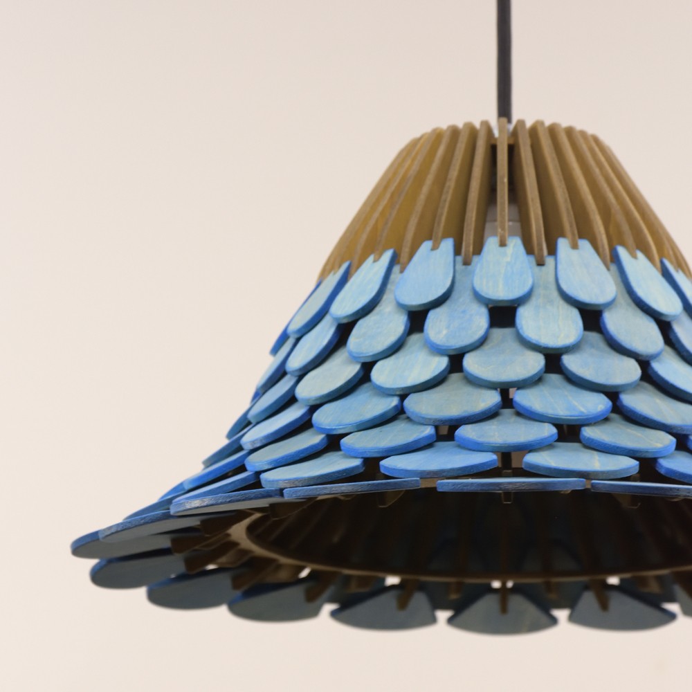 カラーオーダーの木製照明　ペンダントライト　NYU　｜ナカオランプ｜