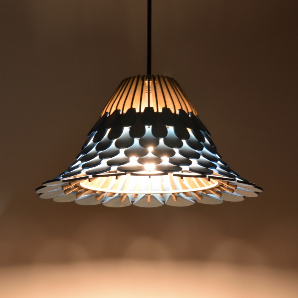 カラーオーダーの木製照明　ペンダントライト　NYU　｜ナカオランプ｜