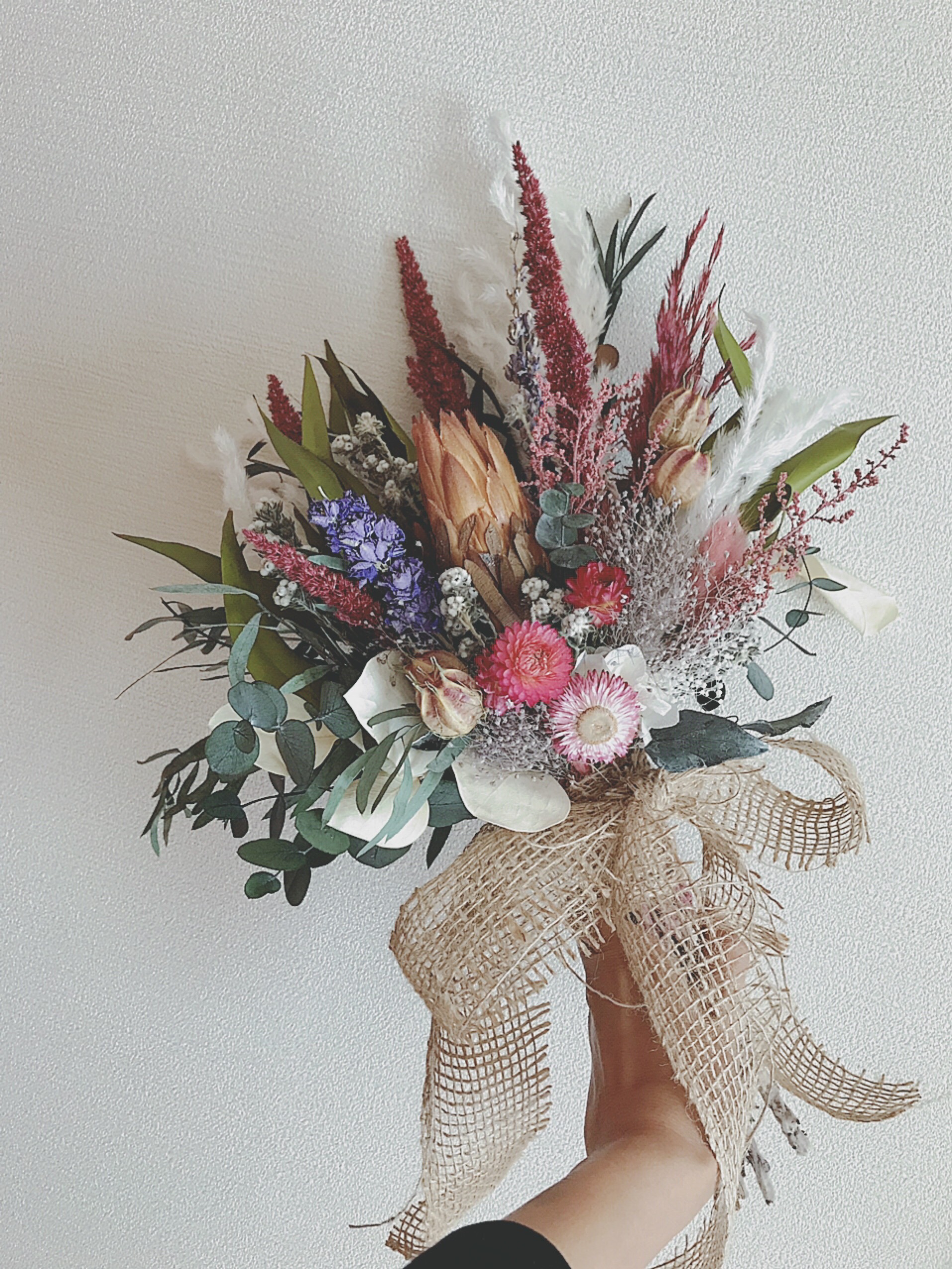 ナチュラルなウエディングブーケ