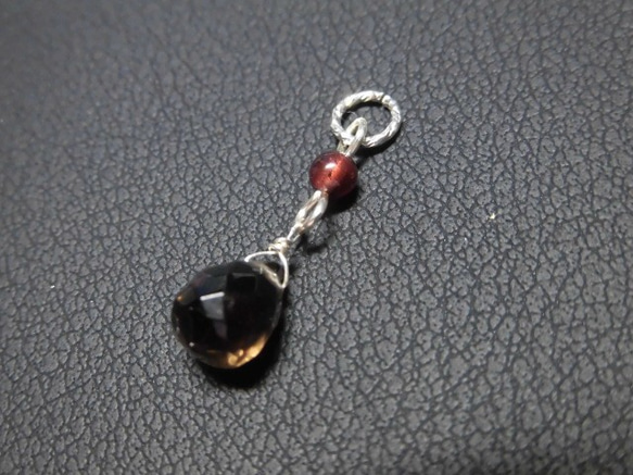 [促銷] Silver925 Smokey Quartz x Garnet Pendant Top 116¥550→¥500 第1張的照片