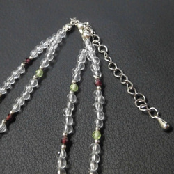 【sale】天然石のシンプル２連ネックレス　　　N４０￥２８９０→￥１５００ 3枚目の画像