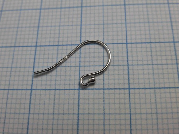 【特價】Silver925 Pierce hook 約 16-18mm 帶球 F8 ¥350 → ¥300 第2張的照片